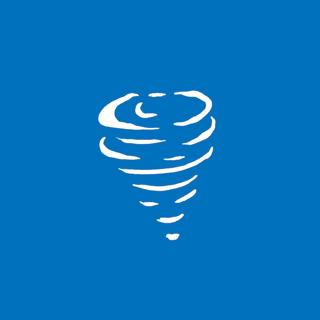 Hurricane tornado wind logo design