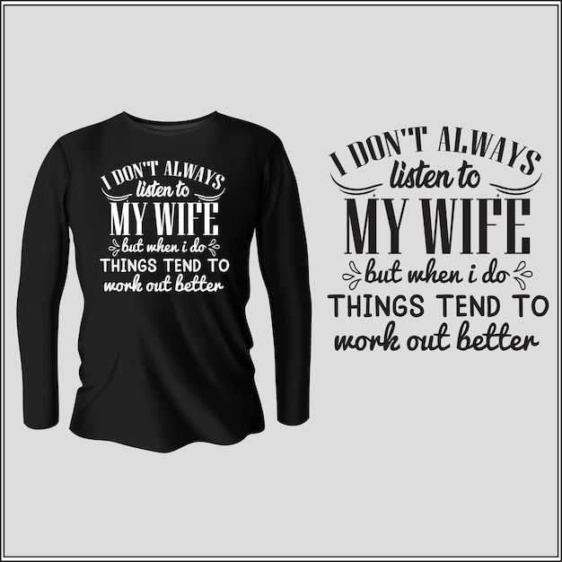 夫と妻の t シャツ デザイン ベクトル