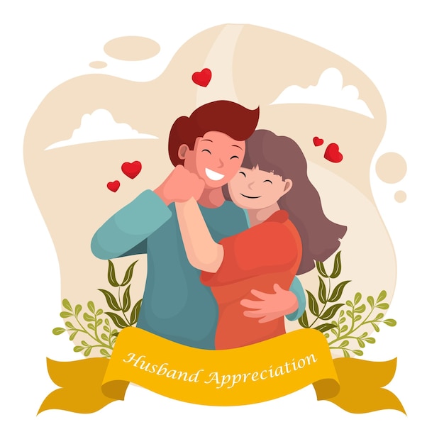 Husband Appreciation Day Illustration