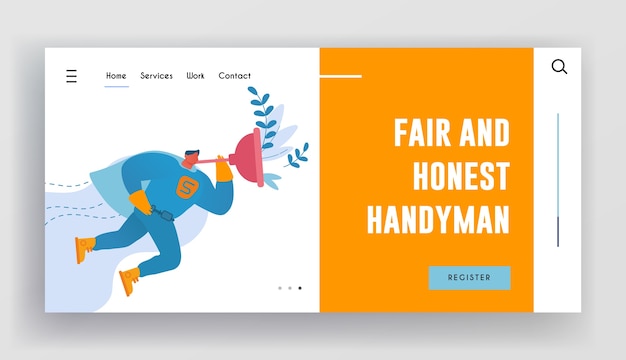 Husband for an hour landing page