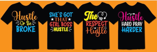 Hustle svg t shirt design