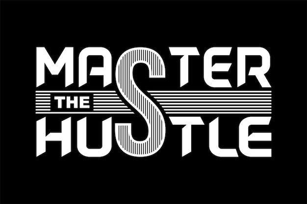 Hustleのタイポグラフィtシャツデザインのインスピレーション。 t シャツ、マグカップ、その他のメディアに印刷できます。