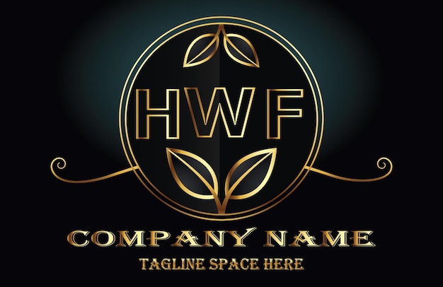 Hwf letter logo