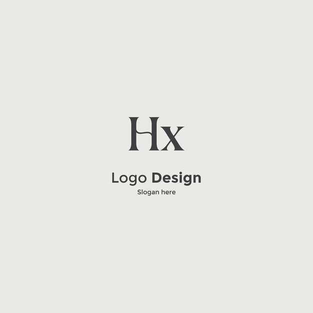 Hx 로고 디자인 터 이미지