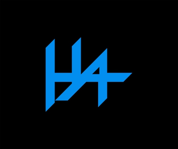 HYA latter logo design. letter HYA logo vector design template.