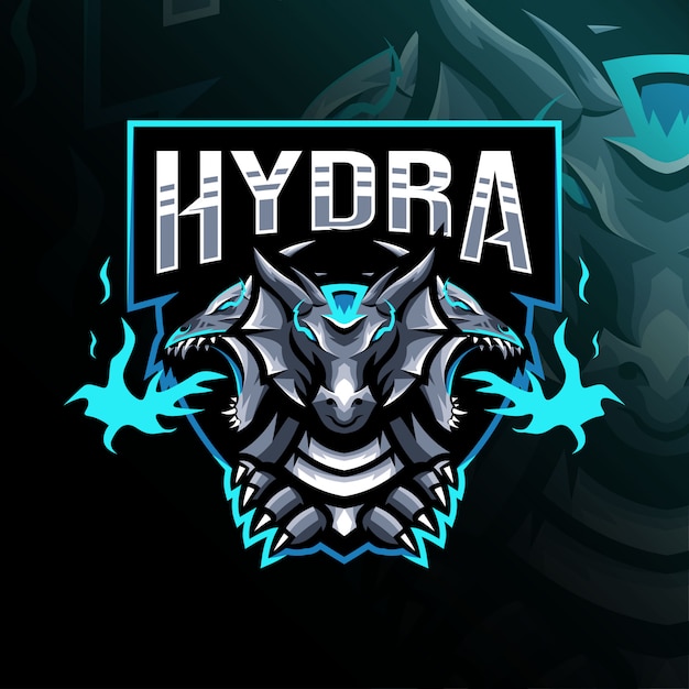 Modello di esportazione logo mascotte hydra