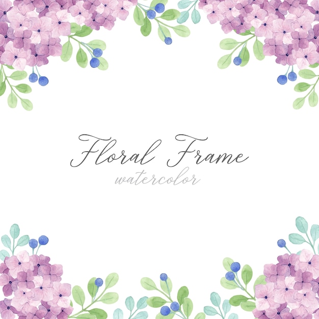 Hydrangea Floral Frame