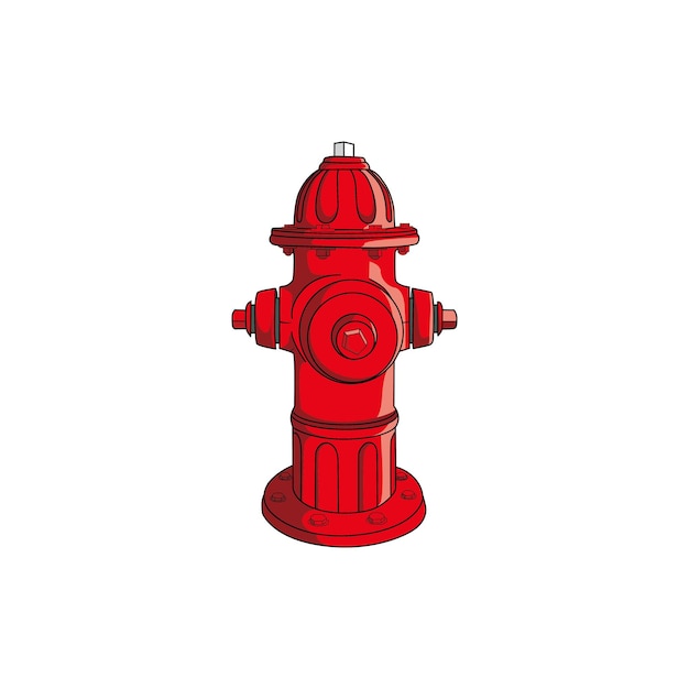 Vector hydrant vector illustration. fire extinguisher sign and symbol.