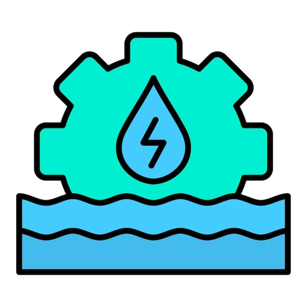 Vector hydro power icon