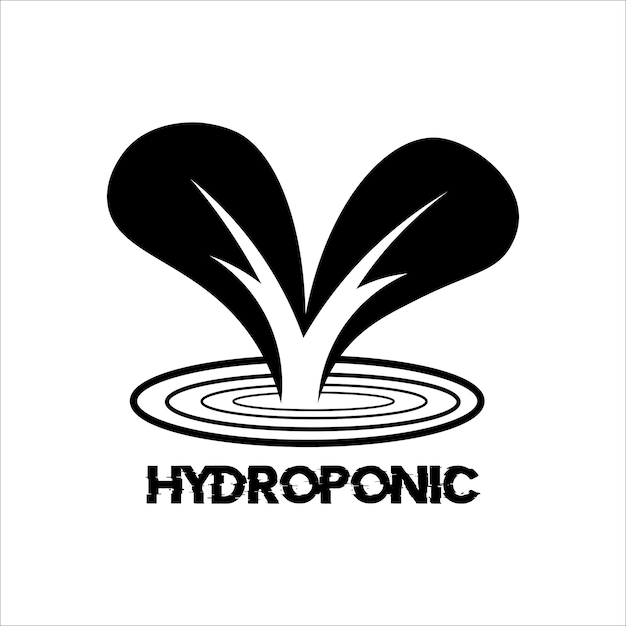 Hydrocultuur logo illustratie vector ontwerp