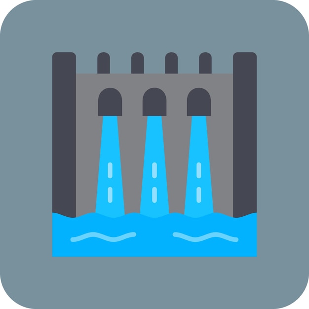 ベクトル 水力発電のアイコン