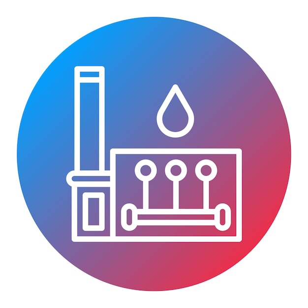 Hydrometallurgy icon vector image Can be used for Mettalurgy