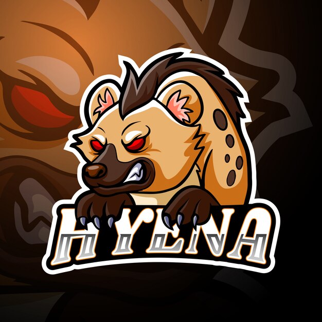 Hyena esport logo mascot design