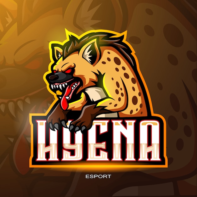 Vector hyena mascotte logo