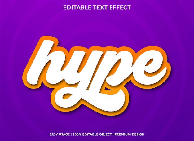 Hype teksteffect premium stijl