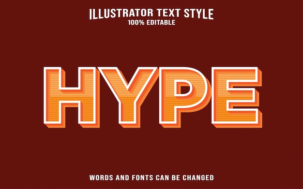 Hype-tekststijl