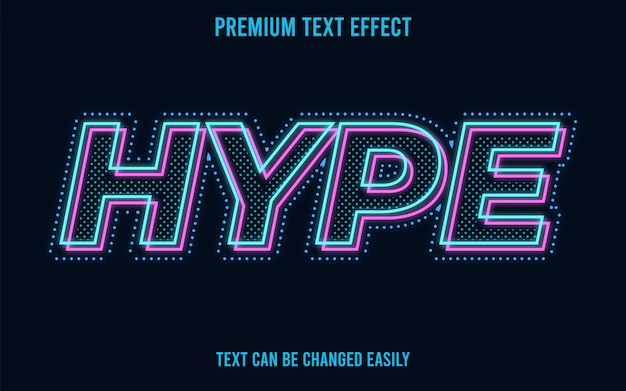 Hype text effect