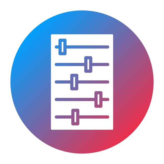 Hyperparameter icoon vector afbeelding Kan worden gebruikt voor Data Science
