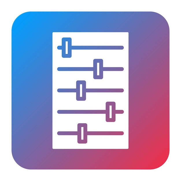 Hyperparameter icoon vector afbeelding Kan worden gebruikt voor Data Science