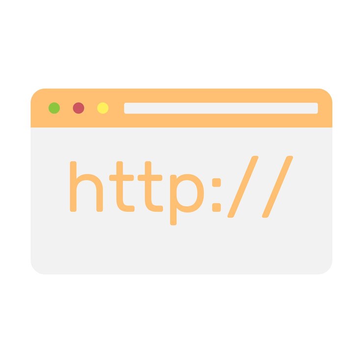 Vector hypertext transfer protocol concept cartoon minimal style