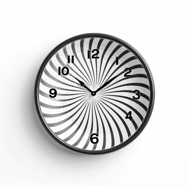 Vettore hypnosis_clock_vector_concept_white_background