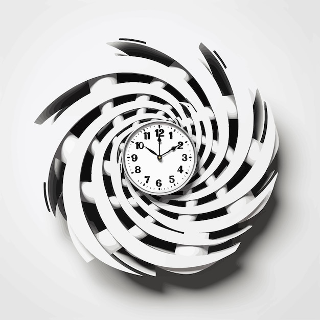 Vector hypnosis_clock_vector_concept_white_background