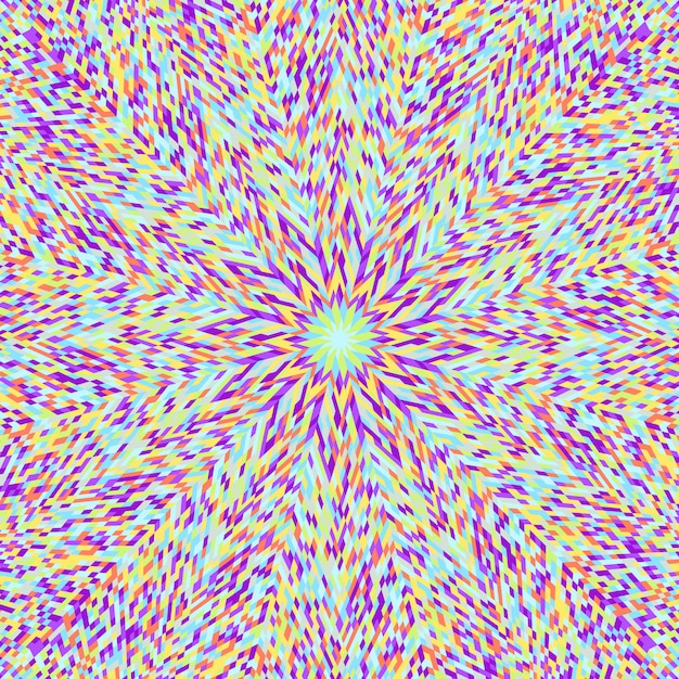 Hypnotic abstract dynamic colorful radial pattern background