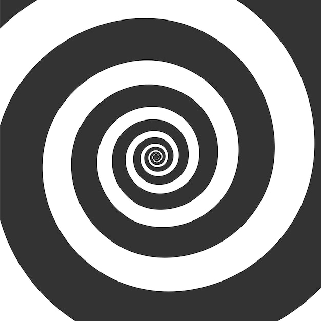Hypnotische spiraal. Hypnotische swirl circulaire, illustratie cirkel effect psychedelische, rotatie grafische optische streep, hypnotherapie concentrische roterende en wervelende vector