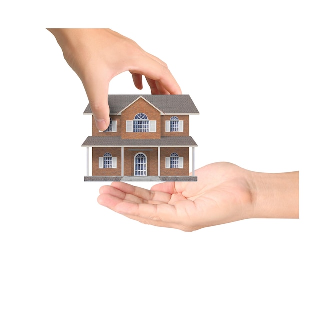 Hypotheekconcept per huis van de hand