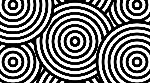 Hyptonic pattern with circles vvector design.