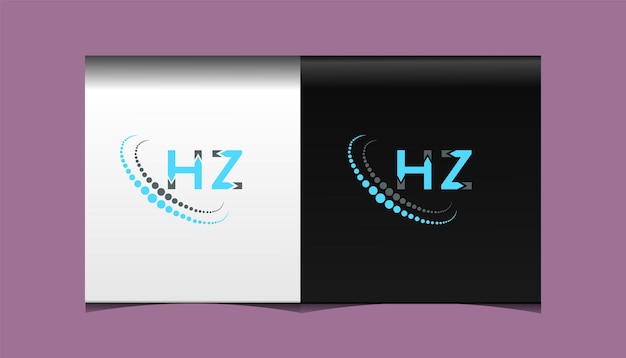 HZ eerste moderne logo ontwerp vector pictogrammalplaatje