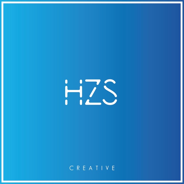 HZS Premium Vector Later Logo Design Creatief Logo Vector Illustratie logo Creatief Monogram