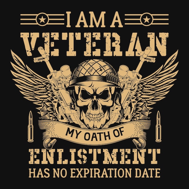 I am veteran my oath of enlistment t-shirt