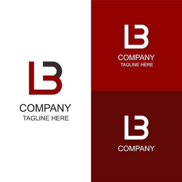 i b vector logo for business