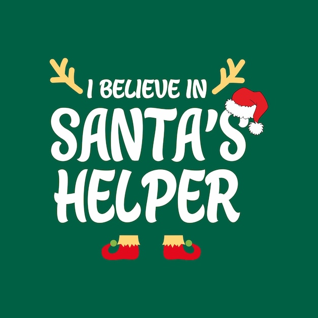 ベクトル サンタさんが助けてくれると信じる クリスマス 赤ちゃんの服や醜いセーター
