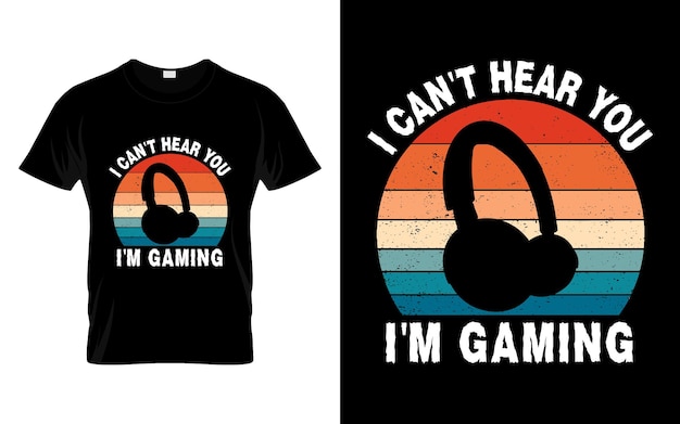 聞こえません私はビデオゲームをプレイしています面白いクールなゲーマーギフトTシャツ