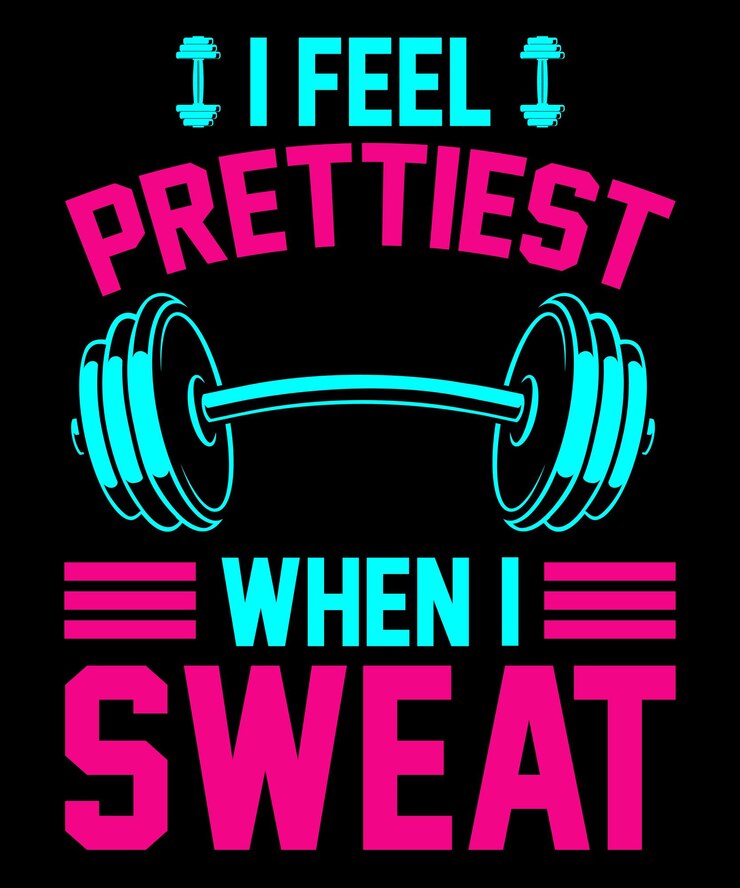 Vector i feel prettiest when i sweat