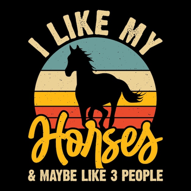 I like horses and maybe like 3 people funny riding horse retro
vintage riding horse t-shirt design