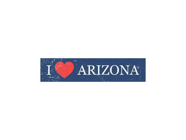 Vettore amo il modello di vettore della lettera di lerciume dell'arizona