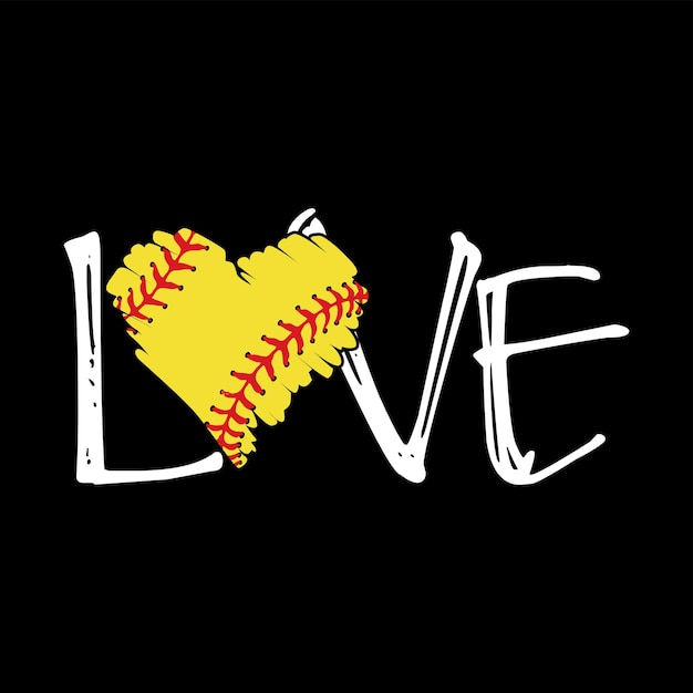 Vector i love baseball, softball vector t shirt design vector