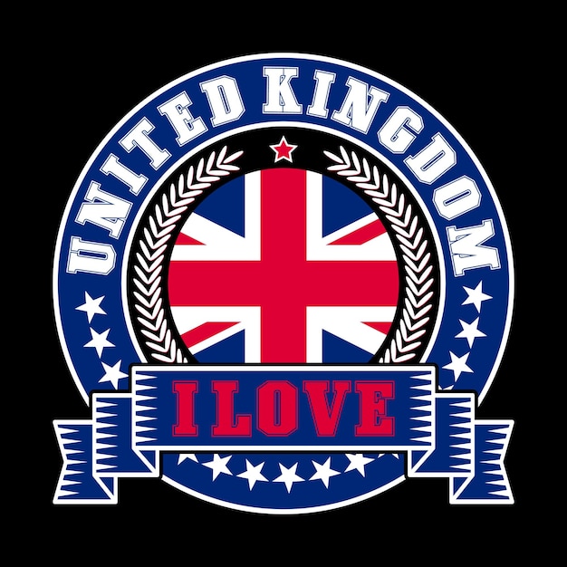 Vector i love united kingdom