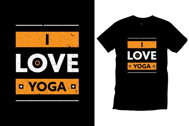 I love yoga. quotes typography yoga t shirt design vector.