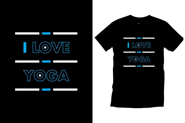 Vettore adoro il design della maglietta con la tipografia dello yoga. stampe, abbigliamento, vettore, arte, illustrazione, tipografia.