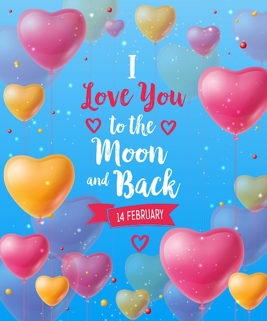 I love you to the moon and back lettering