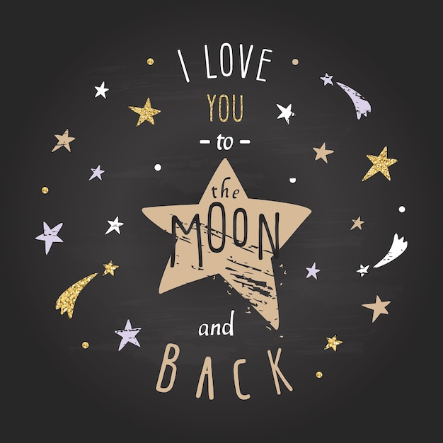 나는 달에 당신을 사랑합니다