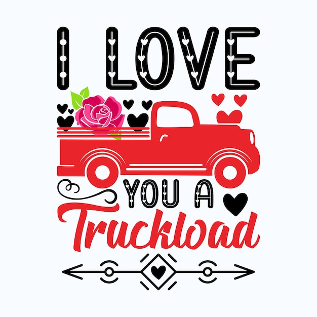 Vettore ti-amo-un-camion