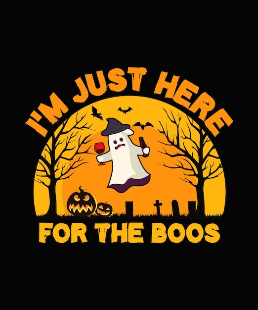 私はBoosハロウィーンのTシャツのデザインのためにここにいます