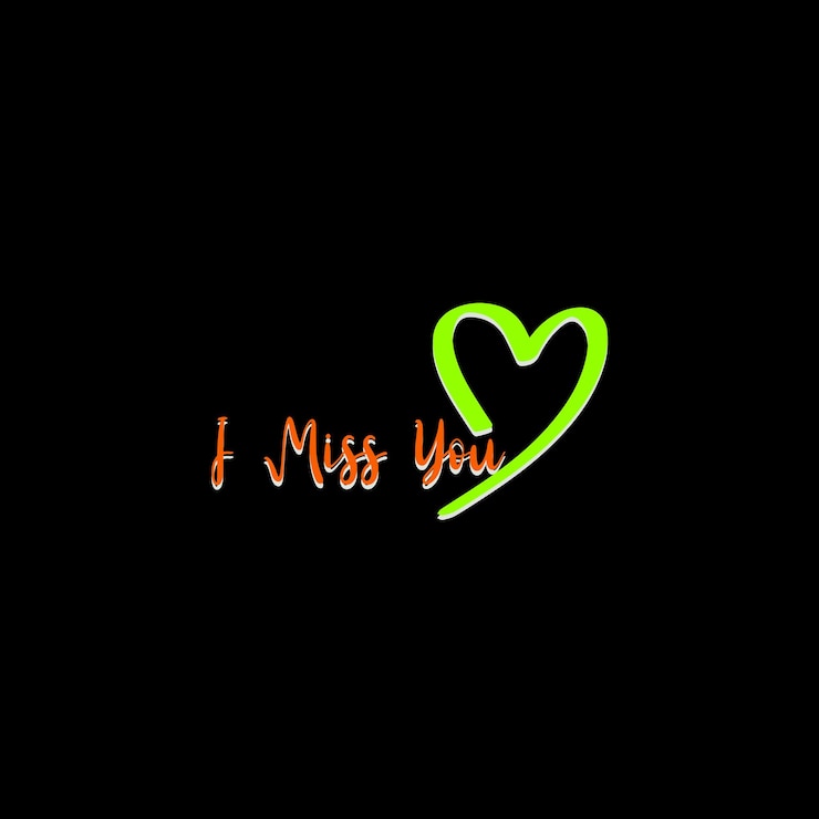 वेक्टर i miss your lettering phrase free vector design the handdrawn color motivation is a lovely text