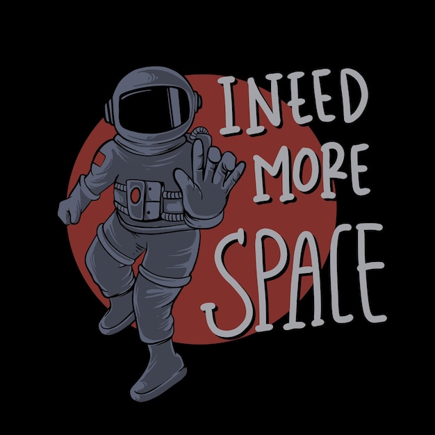 I need more space astronauts illustration