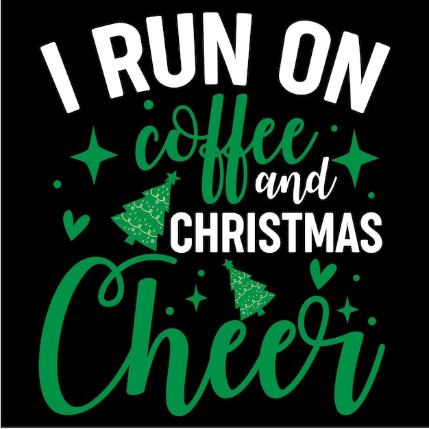 I Run On Coffe Wand Christmas Cheer